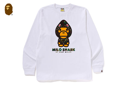 1ST CAMO MILO SHARK FZH LS TEE