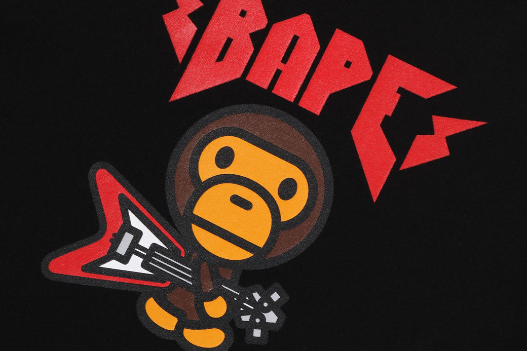 WILD LEOPARD PATTERN BABY MILO RAGLAN LS TEE | bape.com