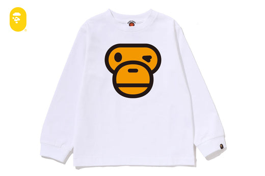 WINKING MILO FACE LS TEE