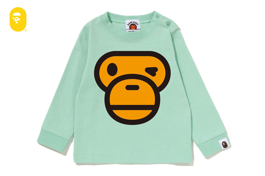 WINKING MILO FACE LS TEE | bape.com