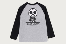 BABY MILO SKULL RAGLAN LS TEE