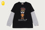 BABY MILO SKULL LAYERED SLEEVES LS TEE