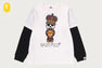 BABY MILO SKULL LAYERED SLEEVES LS TEE
