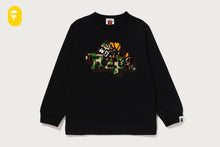 ABC CAMO SHARK MILO ON BAPE LS TEE