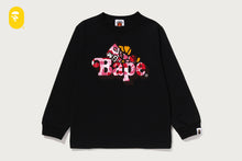 ABC CAMO SHARK MILO ON BAPE LS TEE