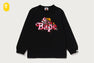 ABC CAMO SHARK MILO ON BAPE LS TEE
