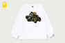 ABC CAMO SHARK MILO ON BAPE LS TEE