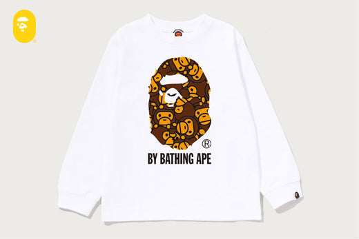 ALL BABY MILO BY BATHING APE LS TEE