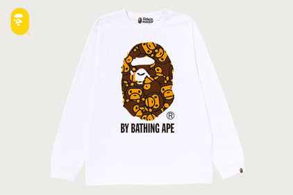 ALL BABY MILO BY BATHING APE LS TEE