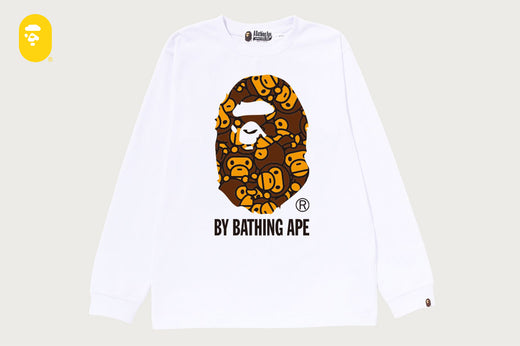 ALL BABY MILO BY BATHING APE LS TEE