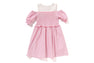 GINGHAM CHECK SHIRRING DRESS