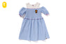 GINGHAM CHECK SHIRRING DRESS
