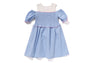 GINGHAM CHECK SHIRRING DRESS