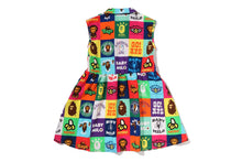 BABY MILO PATCHWORK OPEN COLLAR SHIRT DRESS