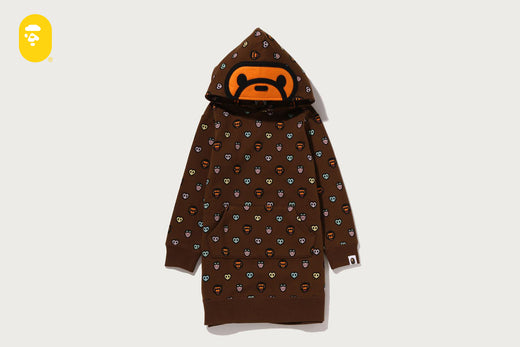 MILOGRAM SWEETS PATTERN HOODIE DRESS