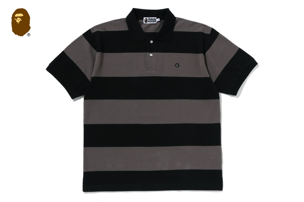 MILO ONE POINT STRIPE RELAXED FIT POLO | bape.com