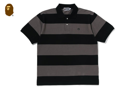 MILO ONE POINT STRIPE RELAXED FIT POLO