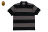 MILO ONE POINT STRIPE RELAXED FIT POLO