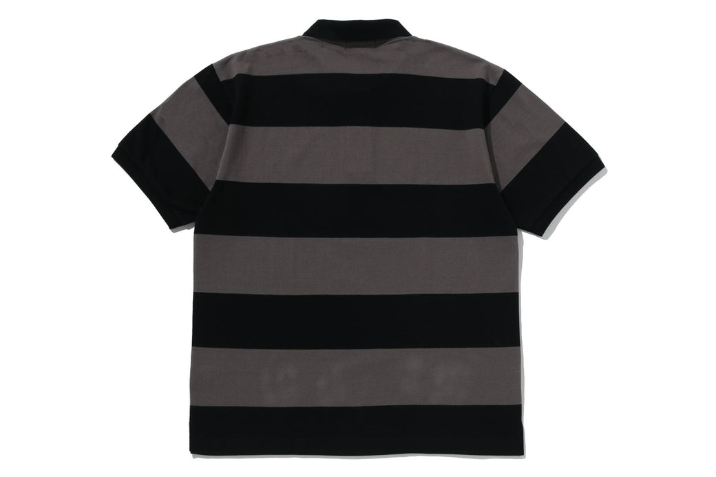 MILO ONE POINT STRIPE RELAXED FIT POLO | bape.com