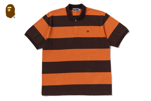 MILO ONE POINT STRIPE RELAXED FIT POLO | bape.com