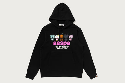 【 BAPE X AESPA 】BABY MILO PULLOVER HOODIE