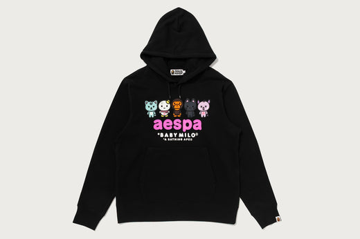 【 BAPE X AESPA 】BABY MILO PULLOVER HOODIE