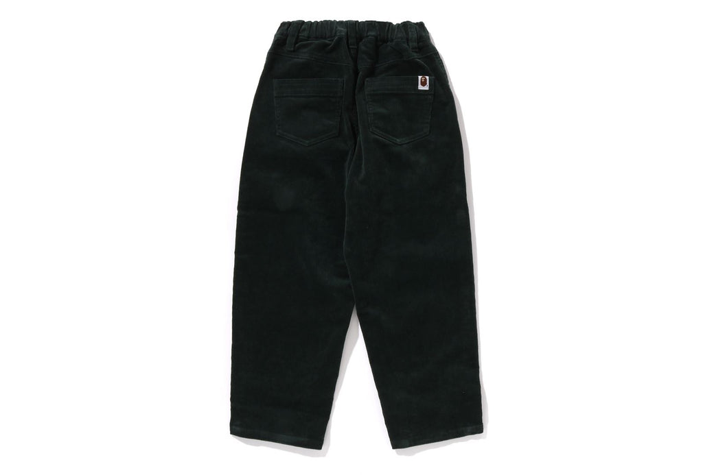 ONE POINT CORDUROY CURVED PANTS | bape.com 