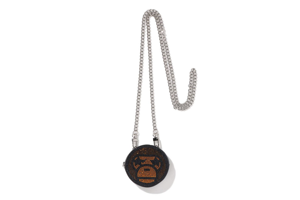 BABY MILO CRYSTAL STONE MINI SHOULDER BAG | bape.com