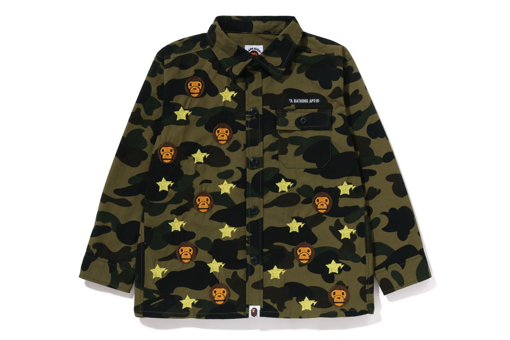 1ST CAMO BABY MILO STA MILITARY SHIRT | bape.com