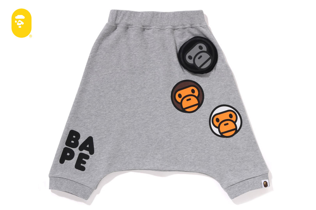BABY MILO SAROUEL SWEAT SHORTS | bape.com