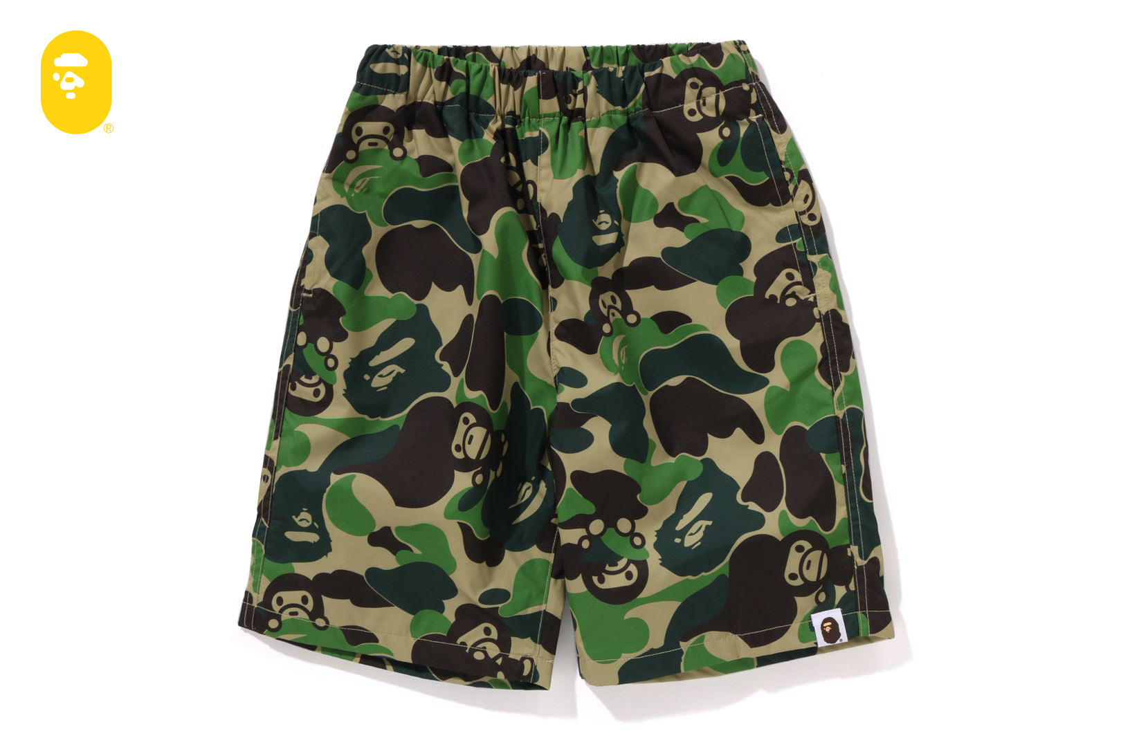 ABC CAMO MILO BEACH SHORTS | bape.com