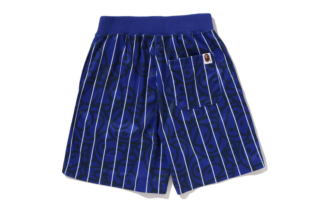 ALL BABY MILO STRIPE MILO BASEBALL SHORTS | bape.com