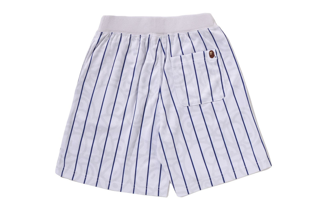 ALL BABY MILO STRIPE MILO BASEBALL SHORTS | bape.com