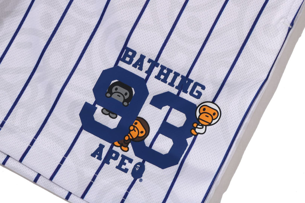 ALL BABY MILO STRIPE MILO BASEBALL SHORTS | bape.com