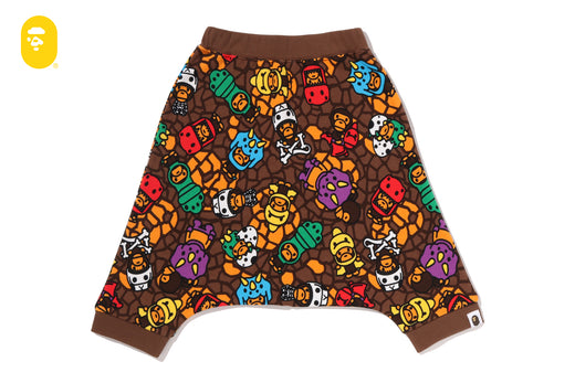MILO MULTI DINOSAURS PATTERN SAROUEL SWEAT SHORTS