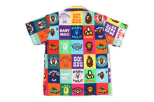 BABY MILO PATCHWORK OPEN COLLAR SHIRT