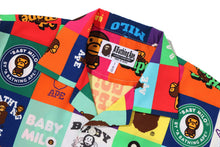 BABY MILO PATCHWORK OPEN COLLAR SHIRT