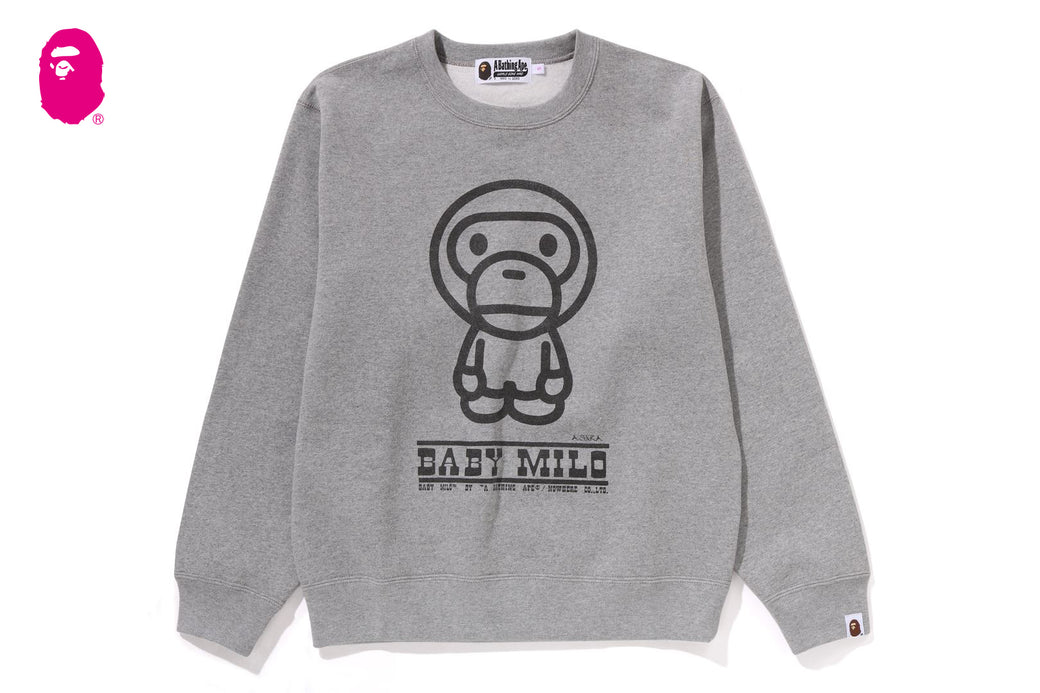 BABY MILO CREWNECK SWEATSHIRT | bape.com
