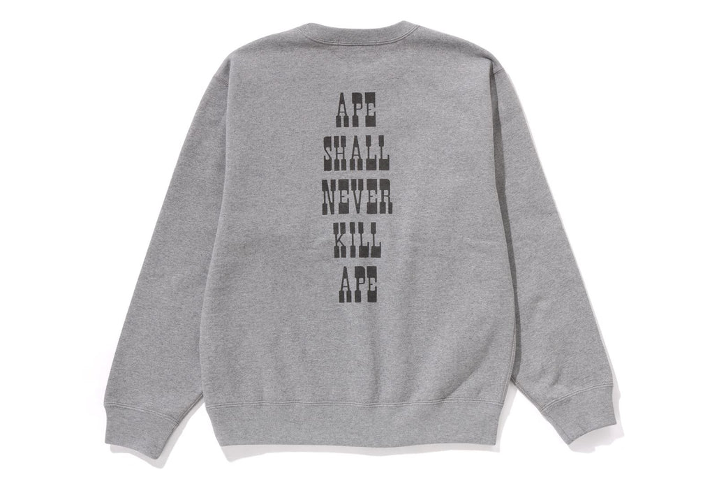 BABY MILO CREWNECK SWEATSHIRT | bape.com