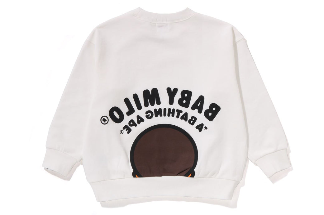 BABY MILO RELAXED FIT CREWNECK SWEATSHIRT | bape.com