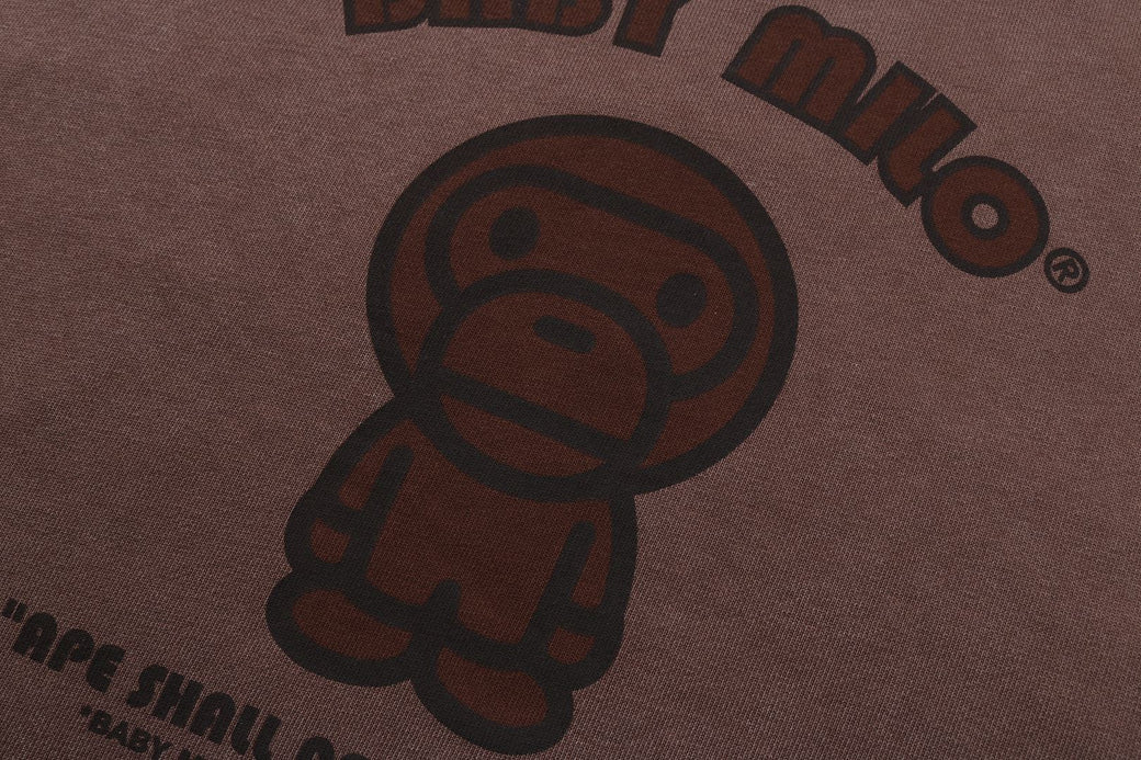 GARMENT DYE BABY MILO RELAXED FIT CREWNECK SWEATSHIRT | bape.com