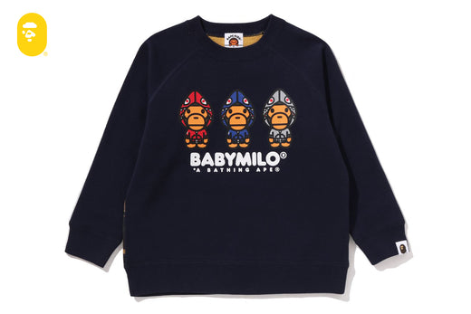 1ST CAMO MILO SHARK FZH CREWNECK SWEATSHIRT