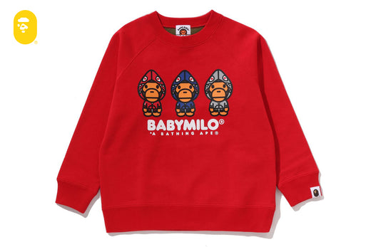 1ST CAMO MILO SHARK FZH CREWNECK SWEATSHIRT