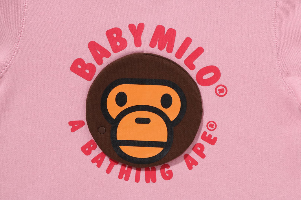 BABY MILO CIRCLE CREWNECK SWEATSHIRT | bape.com