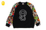 BAPE MILO ASSORTED RELAXED FIT CREWNECK SWEATSHIRT