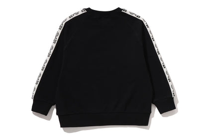 BABY MILO LINE TAPE RELAXED FIT CREWNECK SWEATSHIRT