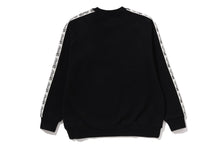 BABY MILO LINE TAPE RELAXED FIT CREWNECK SWEATSHIRT