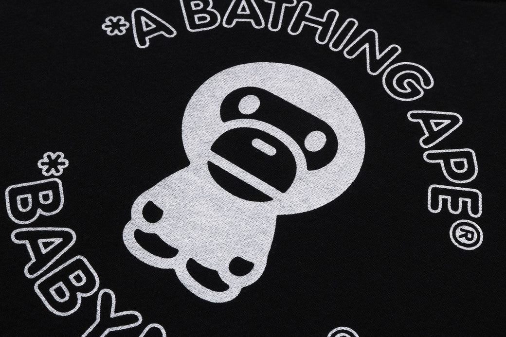 BABY MILO LINE TAPE RELAXED FIT CREWNECK SWEATSHIRT | bape.com