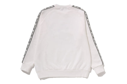 BABY MILO LINE TAPE RELAXED FIT CREWNECK SWEATSHIRT