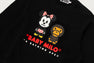 【 BAPE X DISNEY 】MINNIE MOUSE BABY MILO CREWNECK SWEATSHIRT